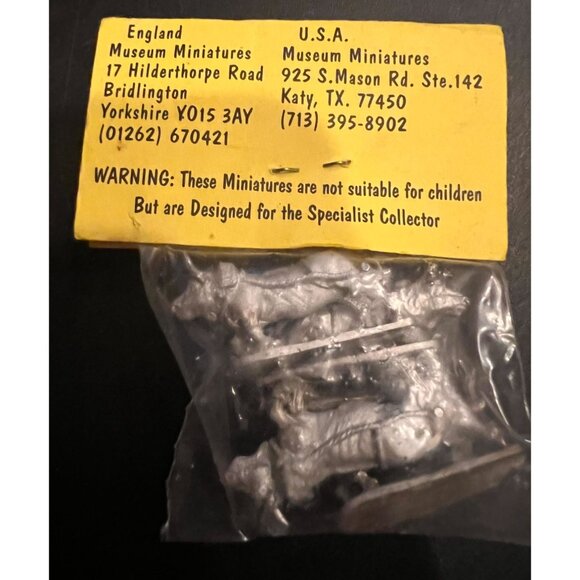 Museum Miniatures 15/WG12 Lead Figurine (Oxen? Bulls? Cows?) Set For Collectors - Picture 4 of 6